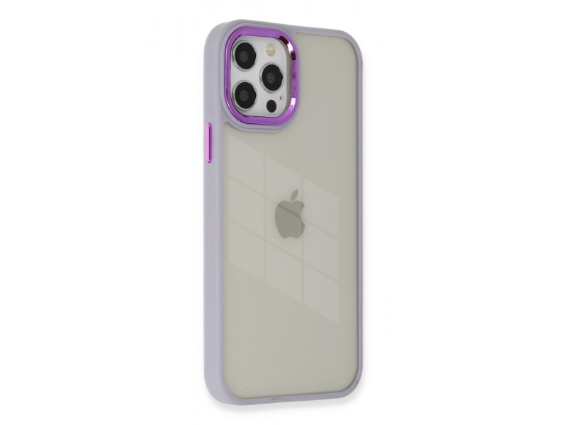 Newface iPhone 12 Pro Kılıf Dora Kapak - Lila