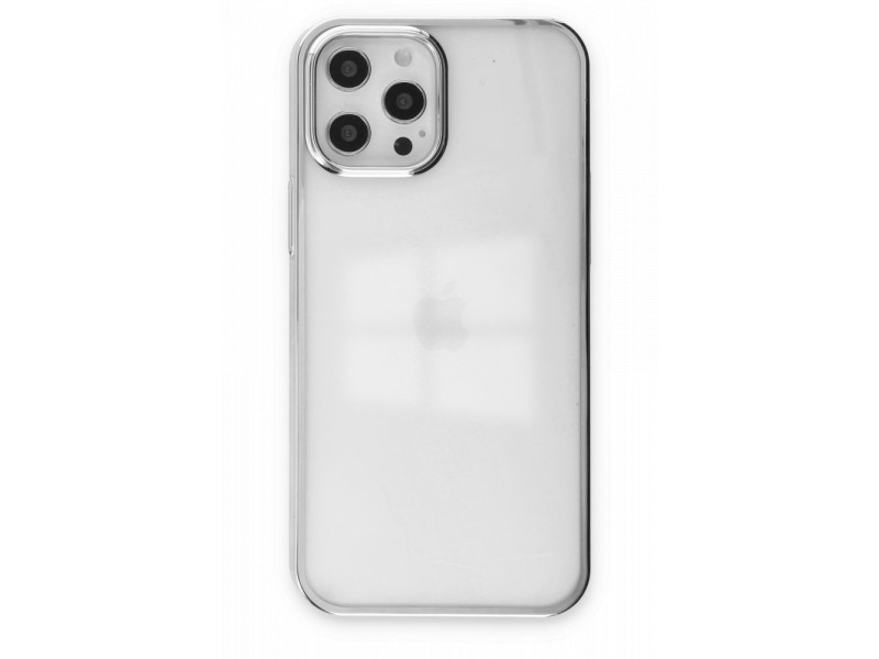 Newface iPhone 12 Pro Kılıf Element Silikon - Gümüş