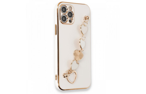 Newface iPhone 12 Pro Kılıf Esila Silikon - Beyaz