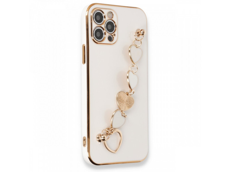 Newface iPhone 12 Pro Kılıf Esila Silikon - Beyaz