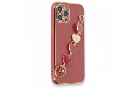 Newface iPhone 12 Pro Kılıf Esila Silikon - Kırmızı