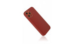 Newface iPhone 12 Pro Kılıf Glass Kapak - Bordo