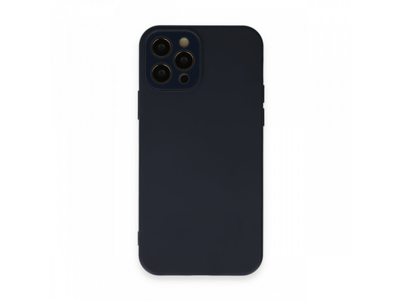 Newface iPhone 12 Pro Kılıf Lansman Glass Kapak - Lacivert