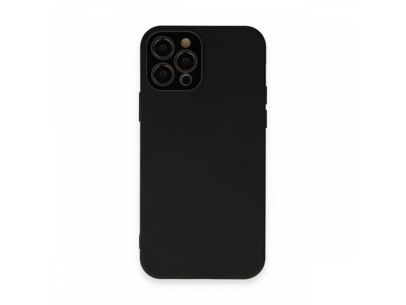 Newface iPhone 12 Pro Kılıf Lansman Glass Kapak - Siyah