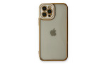 Newface iPhone 12 Pro Kılıf Liva Lens Silikon - Beyaz
