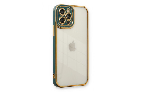 Newface iPhone 12 Pro Kılıf Liva Lens Silikon - Yeşil
