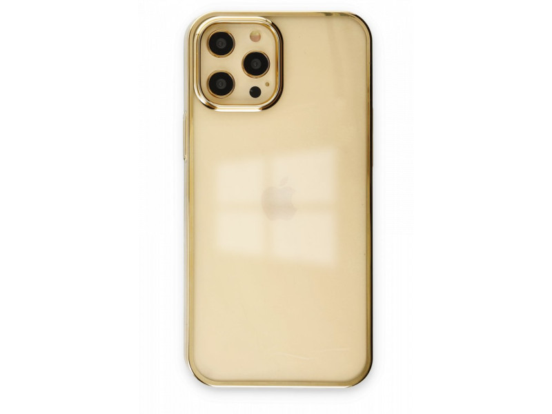 Newface iPhone 12 Pro Max Kılıf Element Silikon - Gold