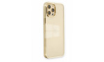 Newface iPhone 12 Pro Max Kılıf Element Silikon - Gold