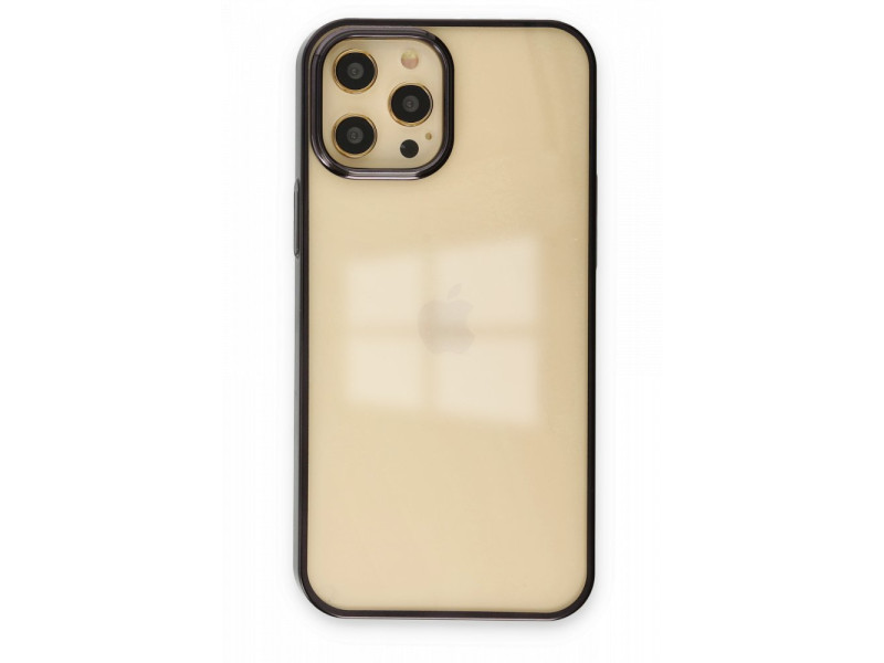 Newface iPhone 12 Pro Max Kılıf Element Silikon - Siyah