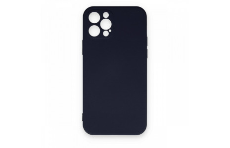 Newface iPhone 12 Pro Max Kılıf Nano içi Kadife Silikon - Lacivert