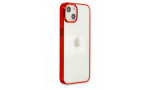 Newface iPhone 13 Kılıf Element Silikon - Kırmızı