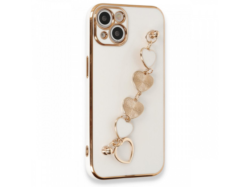 Newface iPhone 13 Kılıf Esila Silikon - Beyaz