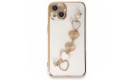 Newface iPhone 13 Kılıf Esila Silikon - Beyaz