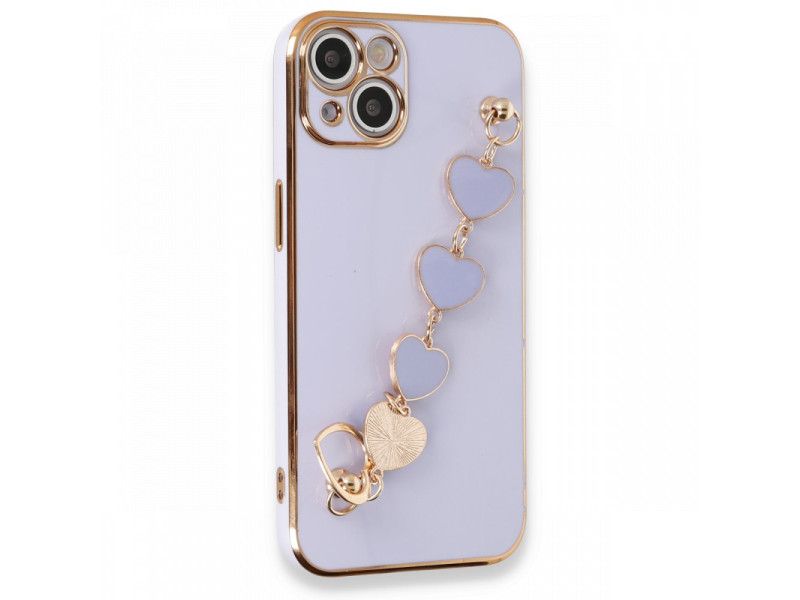 Newface iPhone 13 Kılıf Esila Silikon - Lila