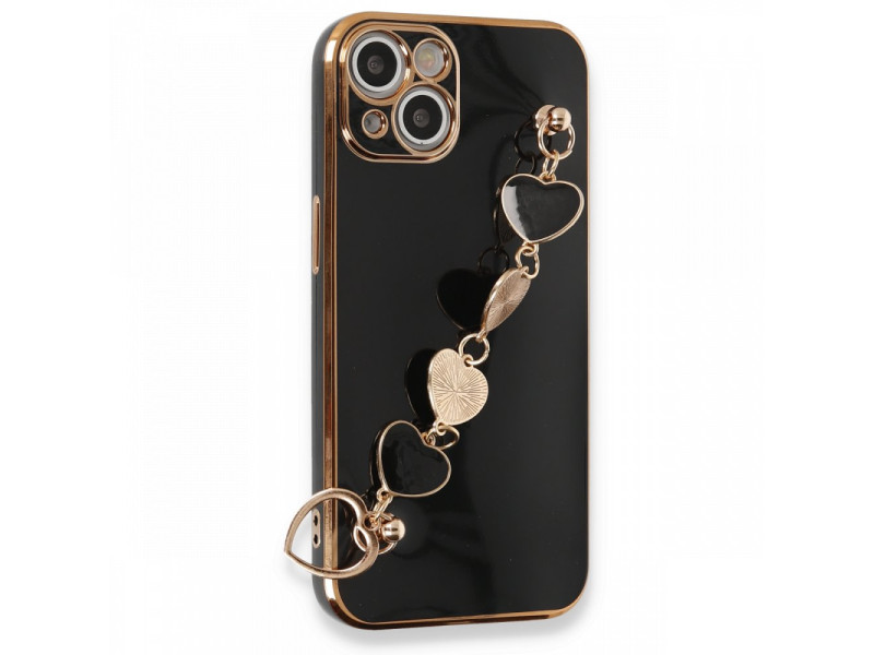 Newface iPhone 13 Kılıf Esila Silikon - Siyah