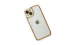 Newface iPhone 13 Kılıf Liva Lens Silikon - Beyaz