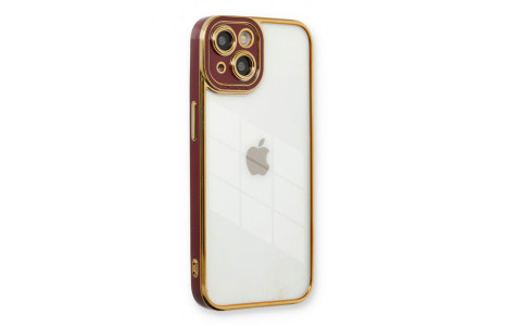 Newface iPhone 13 Kılıf Liva Lens Silikon - Bordo