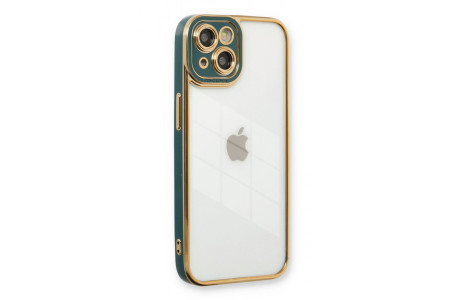 Newface iPhone 13 Kılıf Liva Lens Silikon - Yeşil