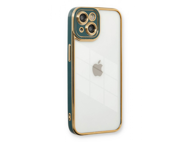 Newface iPhone 13 Kılıf Liva Lens Silikon - Yeşil