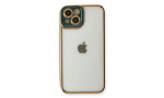 Newface iPhone 13 Kılıf Liva Lens Silikon - Yeşil