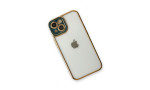 Newface iPhone 13 Kılıf Liva Lens Silikon - Yeşil