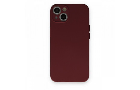 Newface iPhone 13 Kılıf Nano içi Kadife Silikon - Bordo