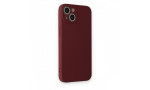 Newface iPhone 13 Kılıf Nano içi Kadife Silikon - Bordo