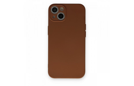 Newface iPhone 13 Kılıf Nano içi Kadife Silikon - Kahverengi