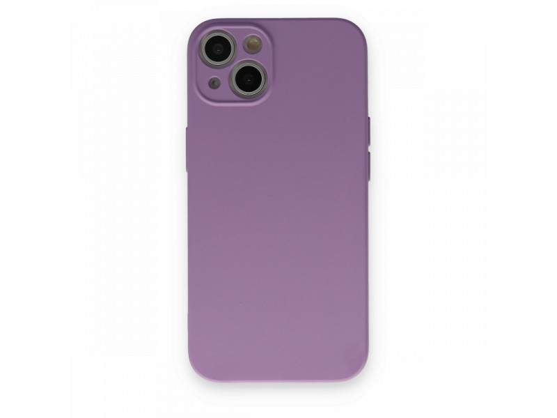 Newface iPhone 13 Kılıf Nano içi Kadife Silikon - Koyu Lila