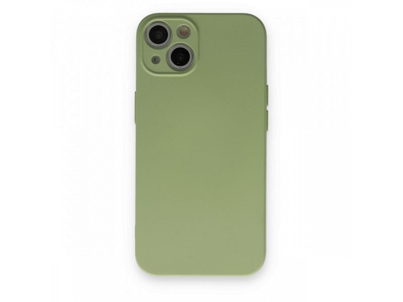 Newface iPhone 13 Kılıf Nano içi Kadife Silikon - Yeşil