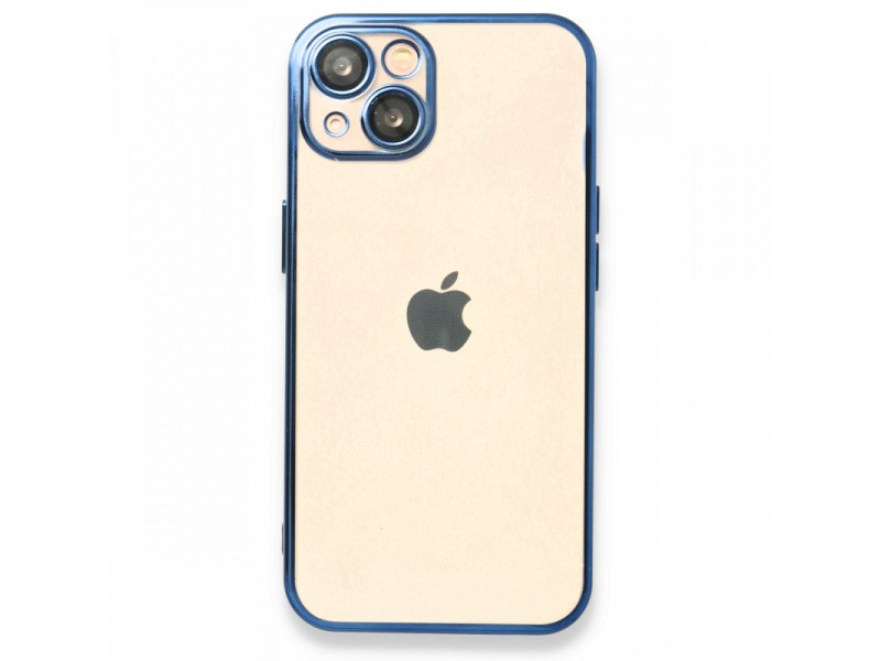 Newface iPhone 13 Kılıf Razer Lensli Silikon - Açık Mavi