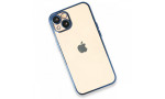 Newface iPhone 13 Kılıf Razer Lensli Silikon - Açık Mavi