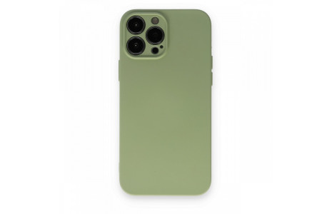 Newface iPhone 13 Pro Kılıf Nano içi Kadife Silikon - Yeşil