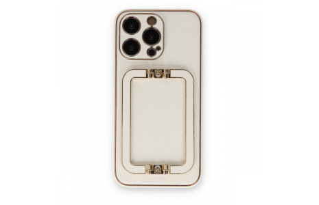 Newface iPhone 13 Pro Max Kılıf Coco Elit Kapak - Beyaz