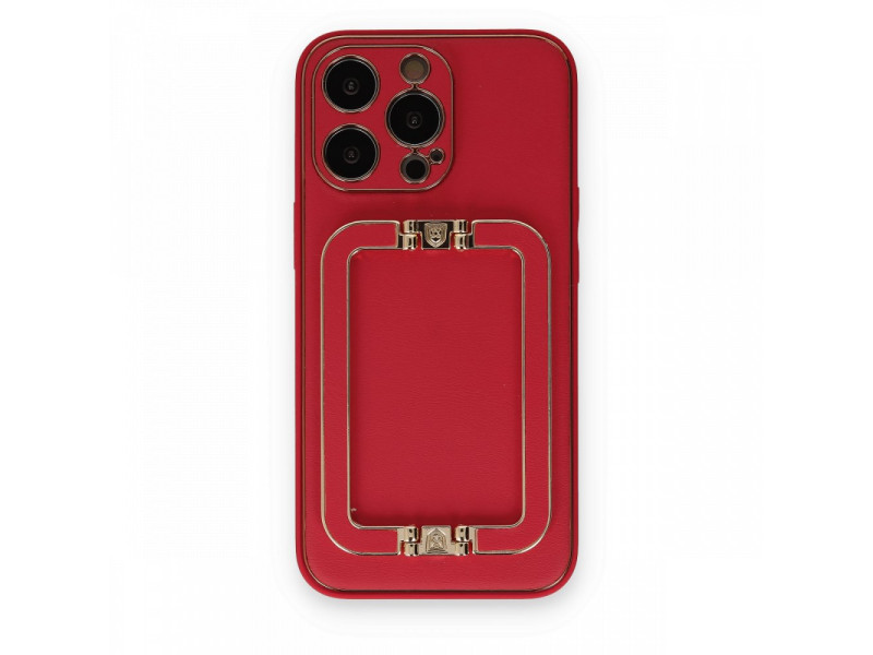 Newface iPhone 13 Pro Max Kılıf Coco Elit Kapak - Kırmızı