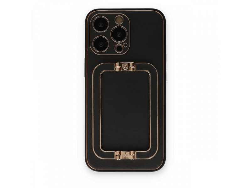 Newface iPhone 13 Pro Max Kılıf Coco Elit Kapak - Siyah