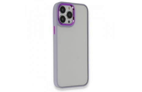 Newface iPhone 13 Pro Max Kılıf Dora Kapak - Lila