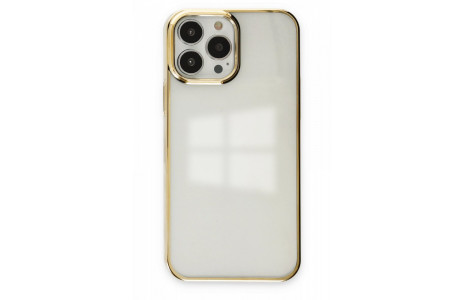 Newface iPhone 13 Pro Max Kılıf Element Silikon - Gold