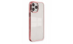 Newface iPhone 13 Pro Max Kılıf Element Silikon - Pembe