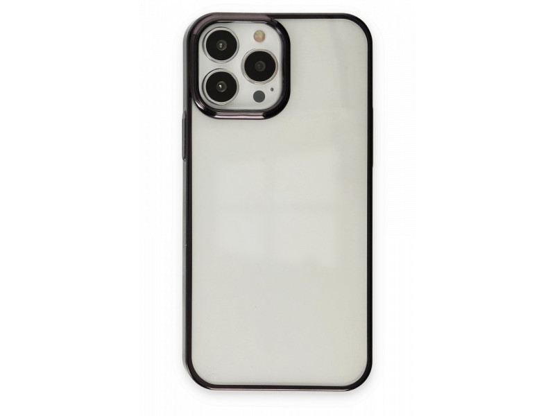 Newface iPhone 13 Pro Max Kılıf Element Silikon - Siyah