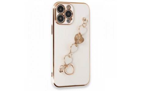 Newface iPhone 13 Pro Max Kılıf Esila Silikon - Beyaz