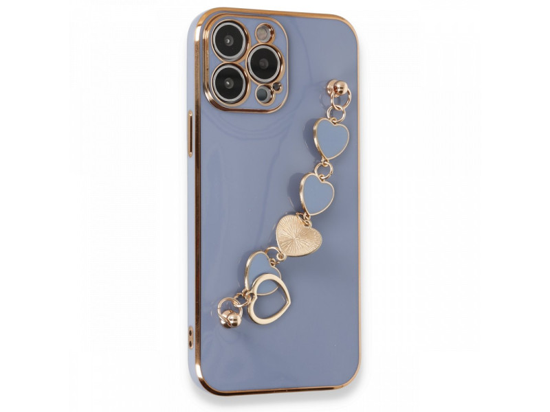 Newface iPhone 13 Pro Max Kılıf Esila Silikon - Gri