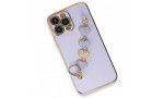 Newface iPhone 13 Pro Max Kılıf Esila Silikon - Lila