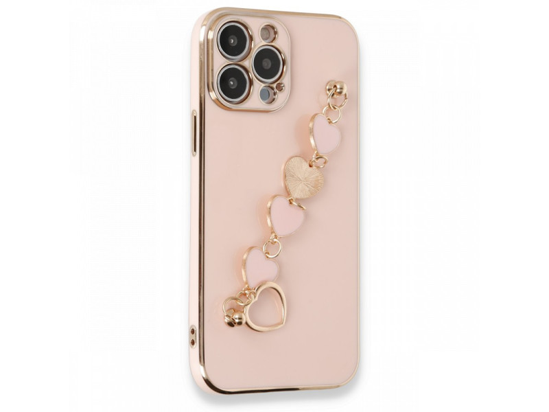 Newface iPhone 13 Pro Max Kılıf Esila Silikon - Pudra