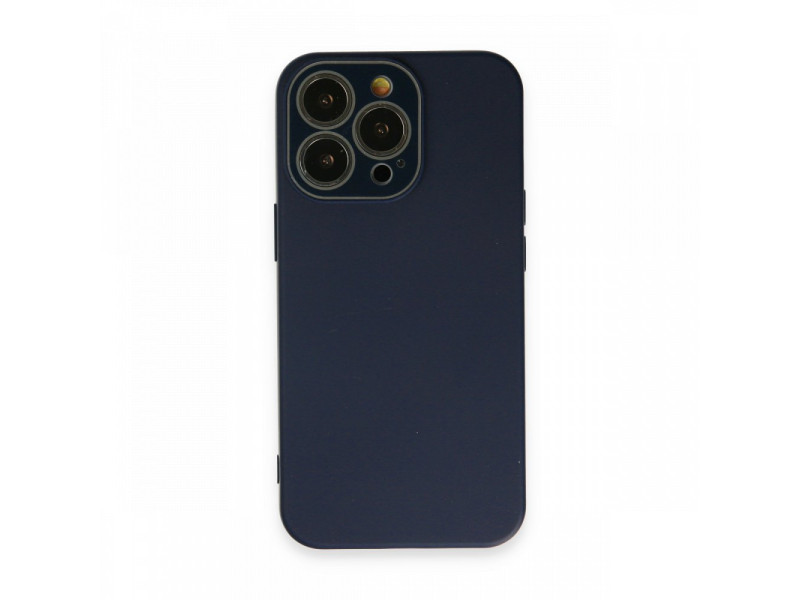 Newface iPhone 13 Pro Max Kılıf Lansman Glass Kapak - Lacivert