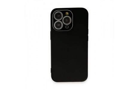 Newface iPhone 13 Pro Max Kılıf Lansman Glass Kapak - Siyah