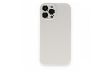 Newface iPhone 13 Pro Max Kılıf Nano içi Kadife Silikon - Beyaz