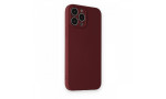 Newface iPhone 13 Pro Max Kılıf Nano içi Kadife Silikon - Bordo