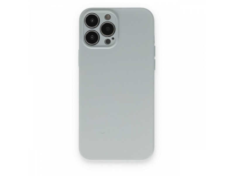 Newface iPhone 13 Pro Max Kılıf Nano içi Kadife Silikon - Buz Mavisi