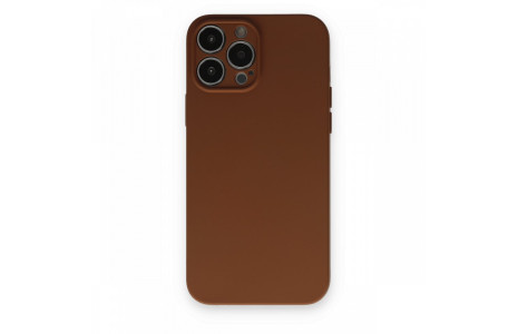 Newface iPhone 13 Pro Max Kılıf Nano içi Kadife Silikon - Kahverengi